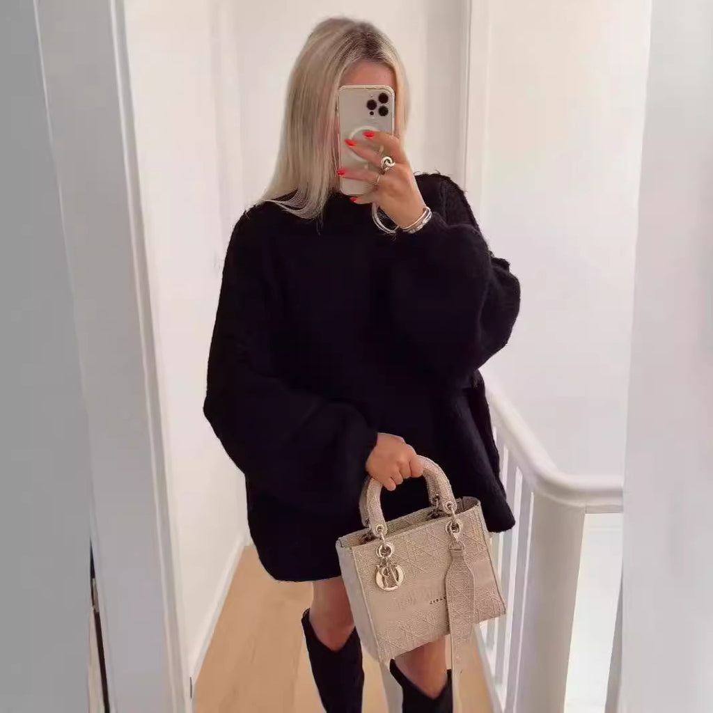 Damen Oversize Plus Size Pullover | Casual Winterlook