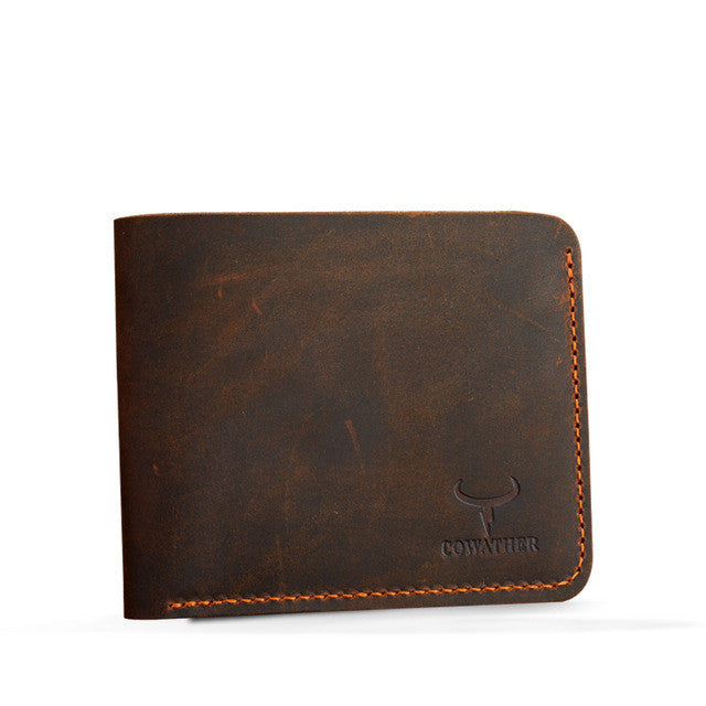 Men's Retro Wallet | Leather | Business Short Wallet