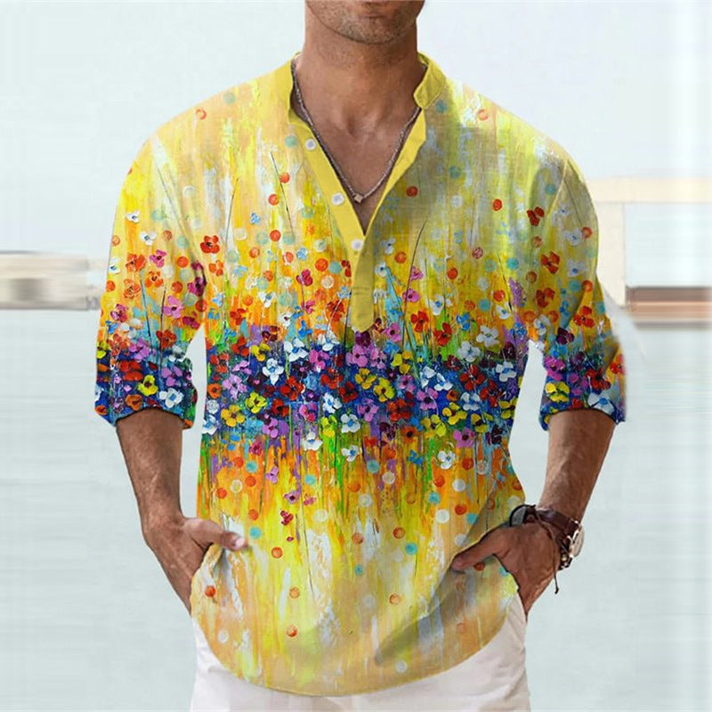 Herren 3D Print T-Shirt – Europäisches Kurzarm Fashion Shirt