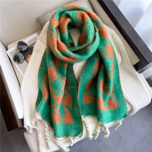 Women's Winter Scarf Pashmina Soft Warm Cashmere Plain Elegant