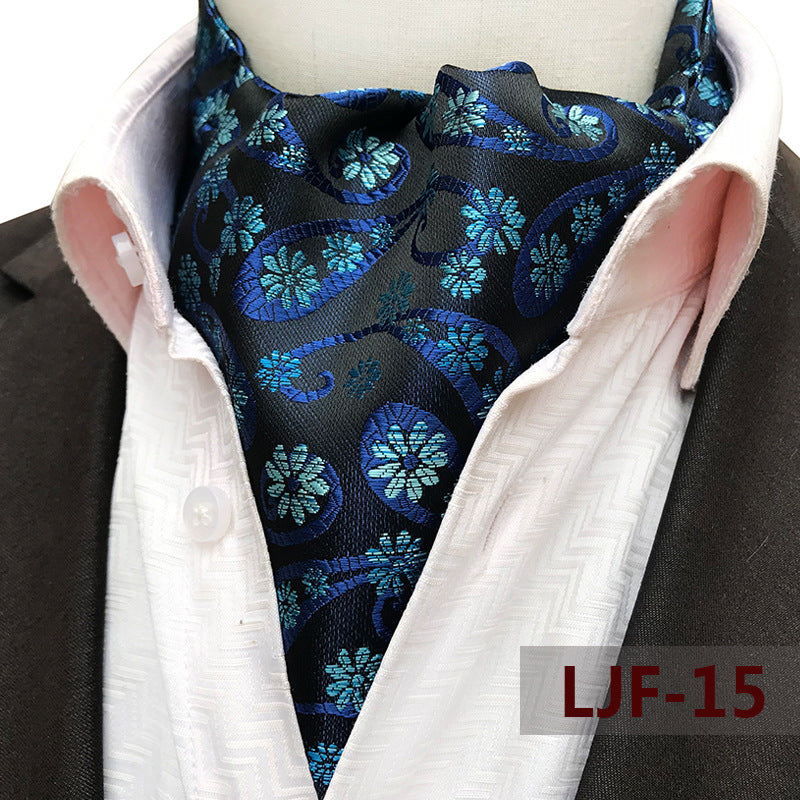 Men's Scarf Jacquard British Elegant Polyester Durable