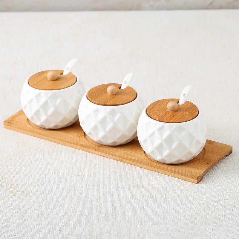 Premium Spice Jar Set – Salt and Spice Container Kitchen
