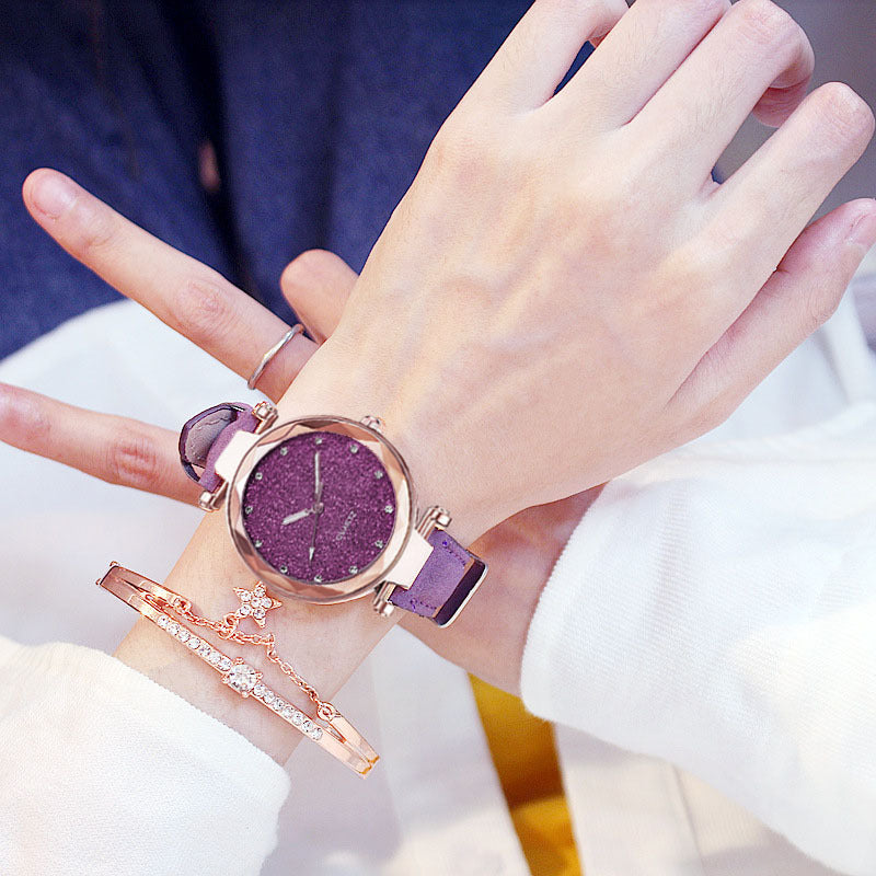 Ladies Electronic Wristwatch Set | Elegant Gift Box Watch