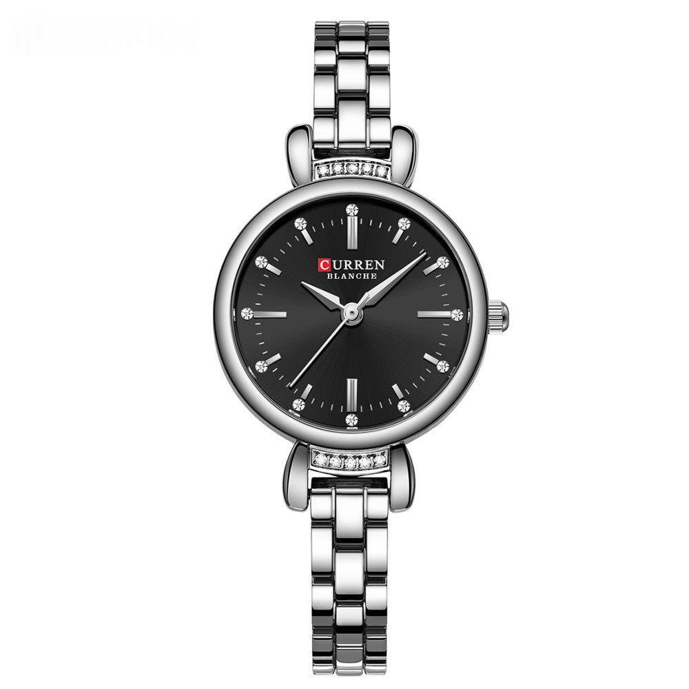 Women's Round Waterproof Wristwatch – Elegant Casual Watch