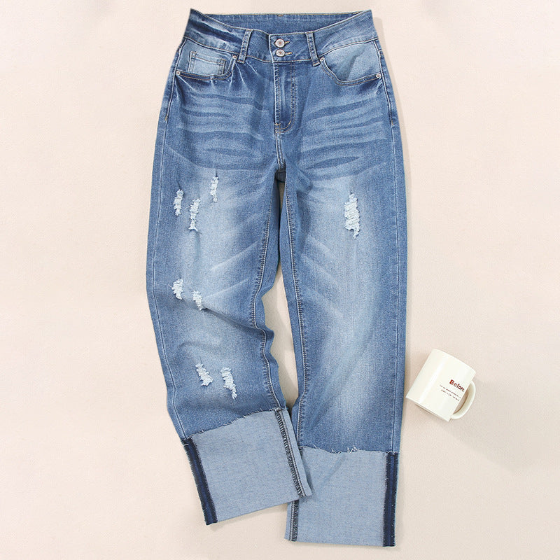 Women's Ripped Cropped Jeans | Modern Harun Ankle Jeans