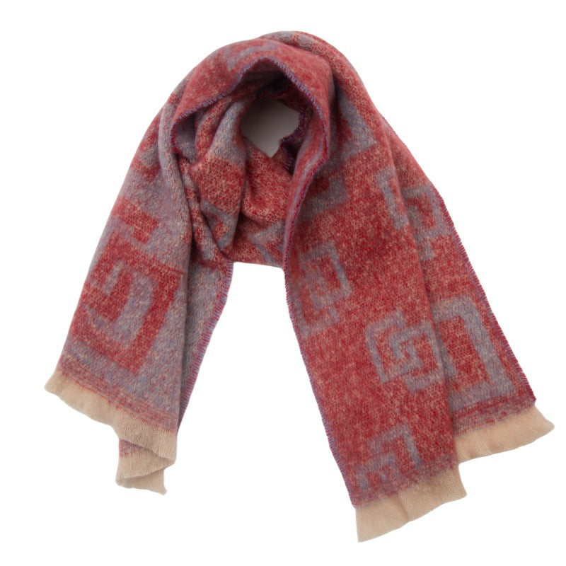 Unisex Scarf Geometric Modern Square Scarf Women Men Fashion