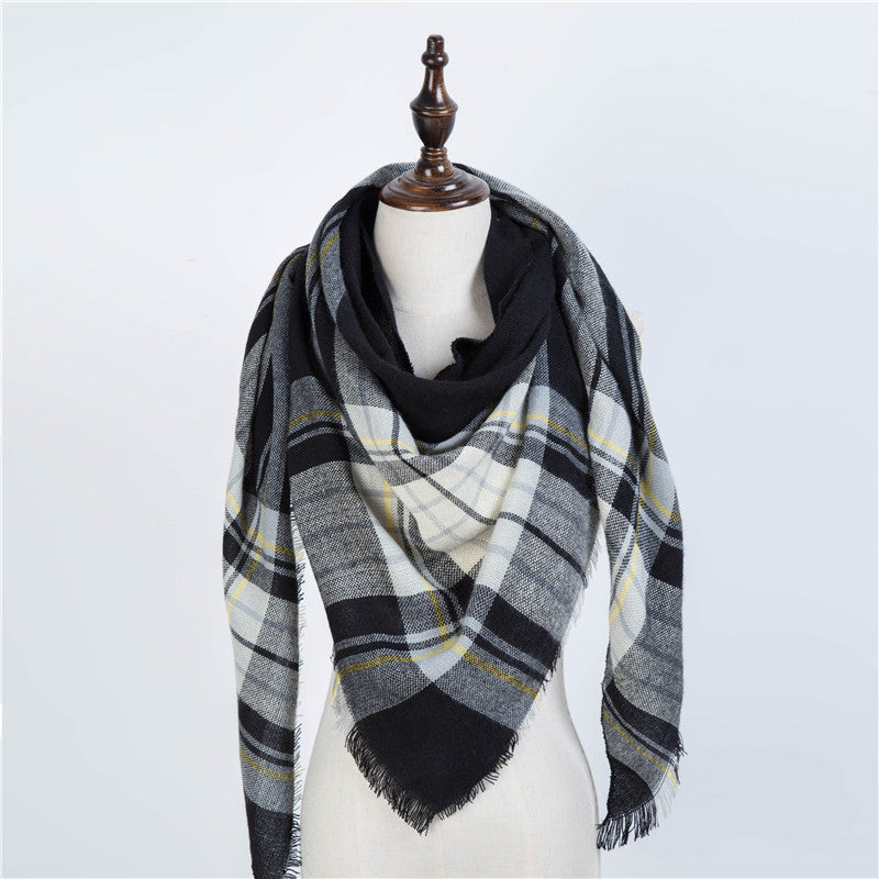 Damen Dreiecksschal Elegant | Herbst Winter Schal Stola