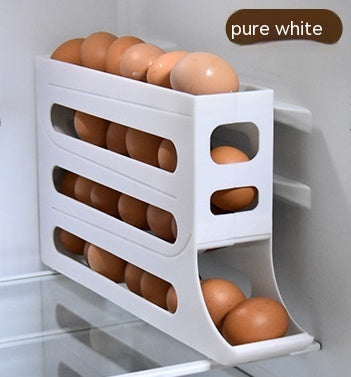 Egg Holder Refrigerator 4 Tiers | Automatic Organizer