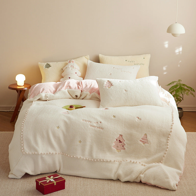Winter Bettwäsche 4-teilig | Milchfaser weich warm Princess Stil