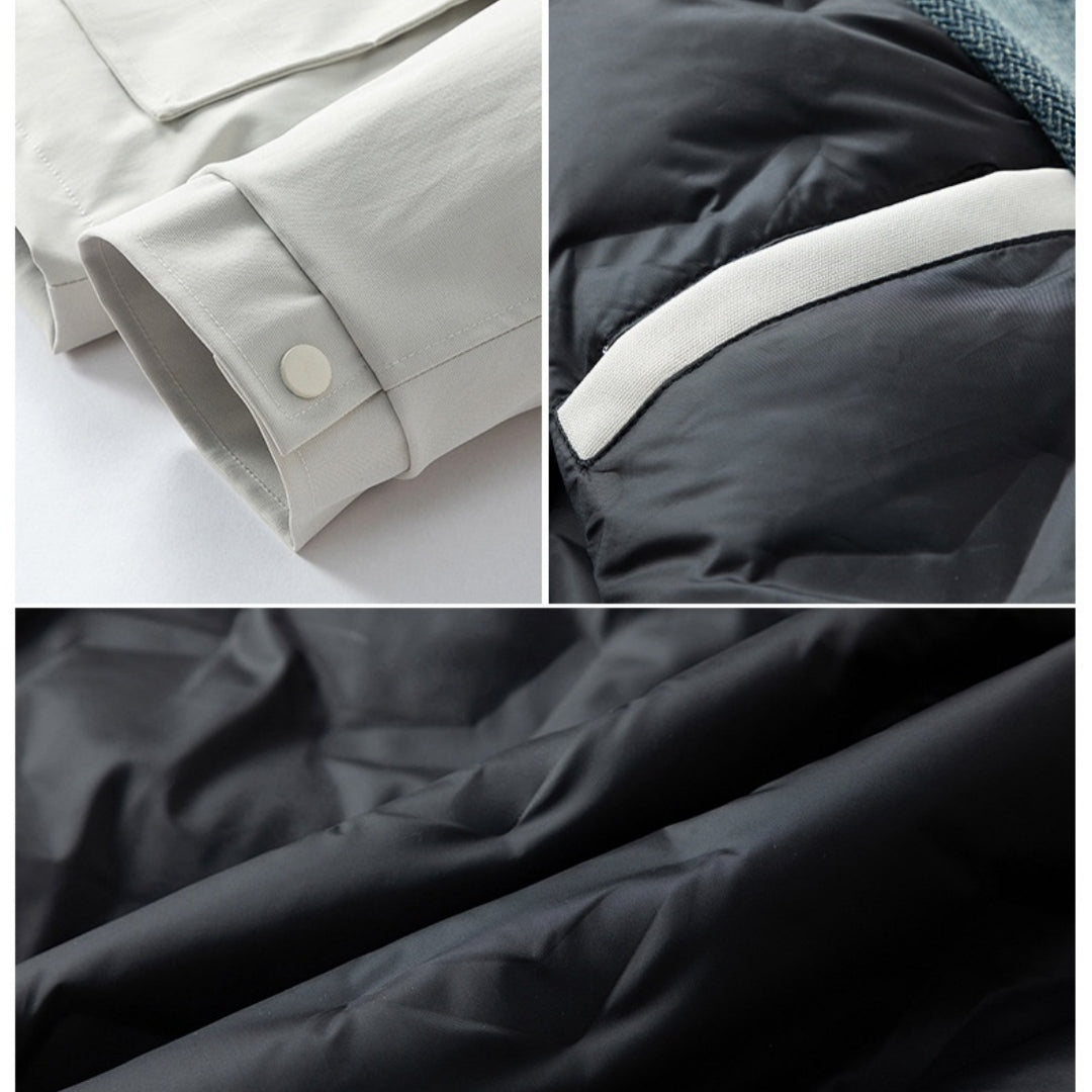 Men's Fake Two-Piece Jacket – Korean Style Loose Trend Jacket