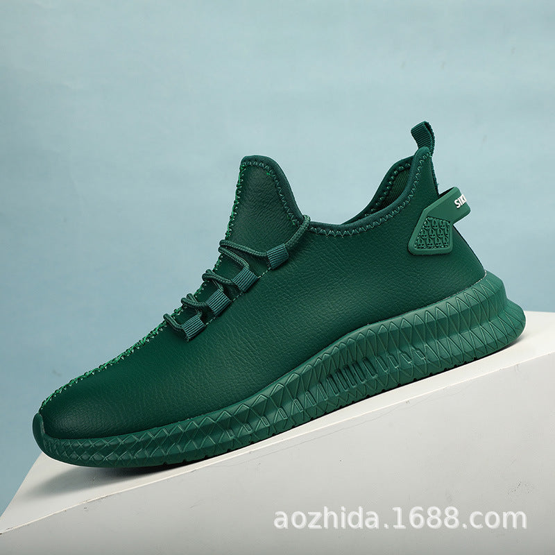 Men's Leather Sneakers | Elegant Sporty Casual Shoes