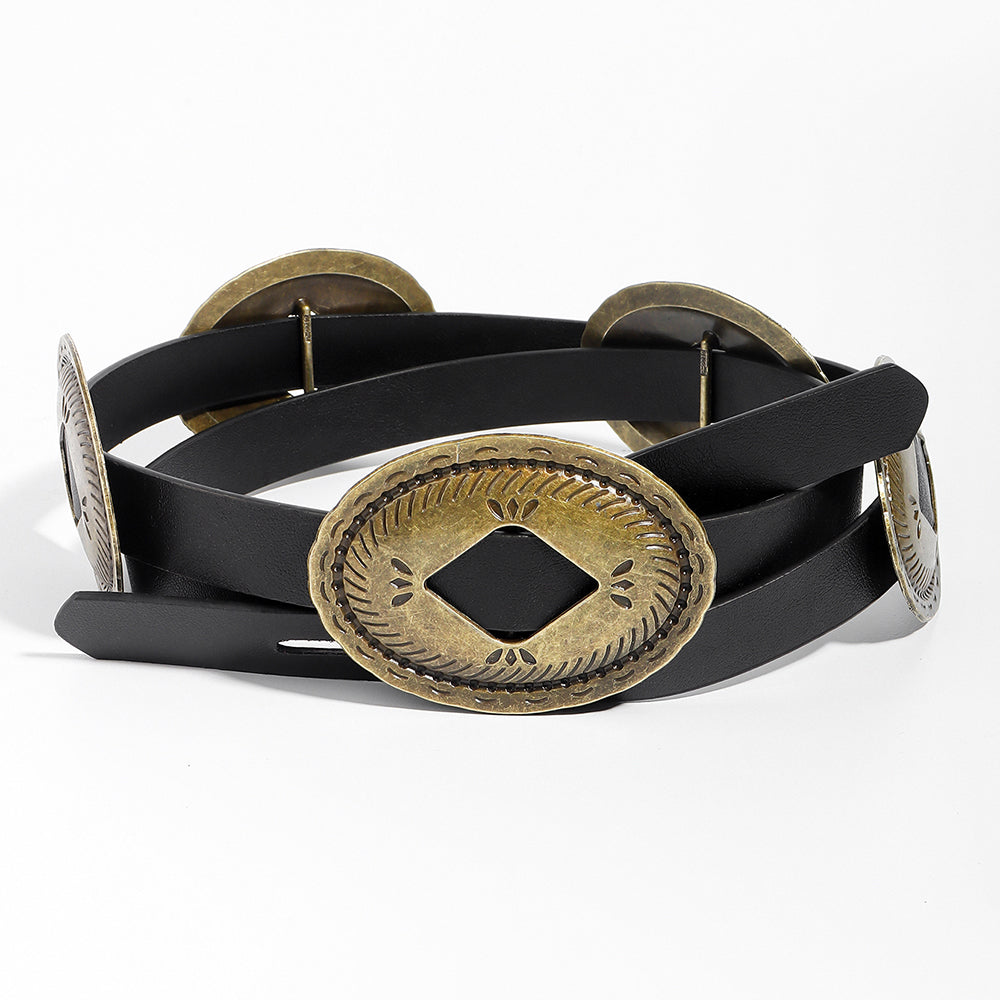 Damen Gürtel Ethno Retro Metall | Personalisiert Boho Stil Verstellbar