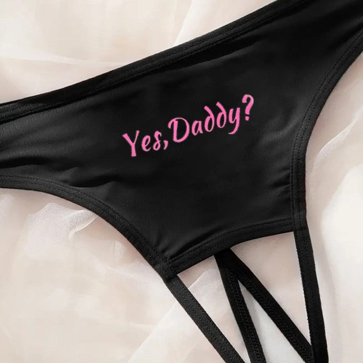 Women's Briefs with Letter Print & Cut-Out - Stylish, sexy & comfortable