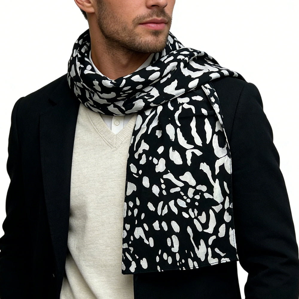 2er Schal abstrakt modern elegant unisex Kunst Print stilvoll