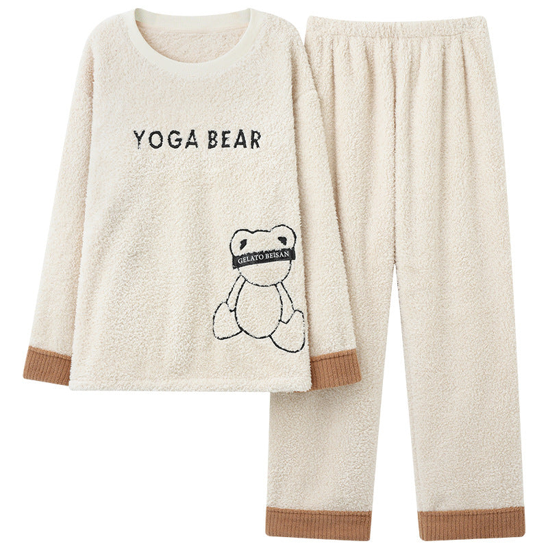 Herren Winter Pyjama Set Coral Fleece | Warm & weich Nachtwäsche | Thermo Homewear