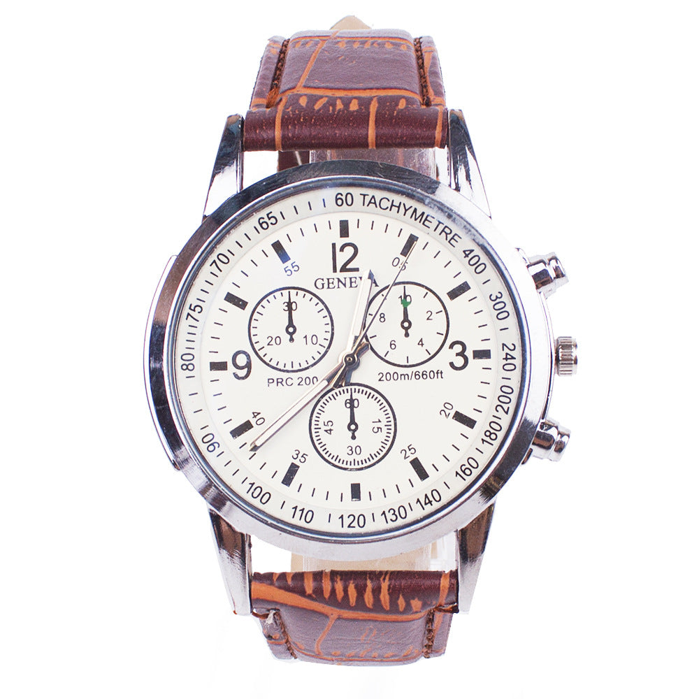 Men's Blue Light Wristwatch | Modern Business Fashion Watch