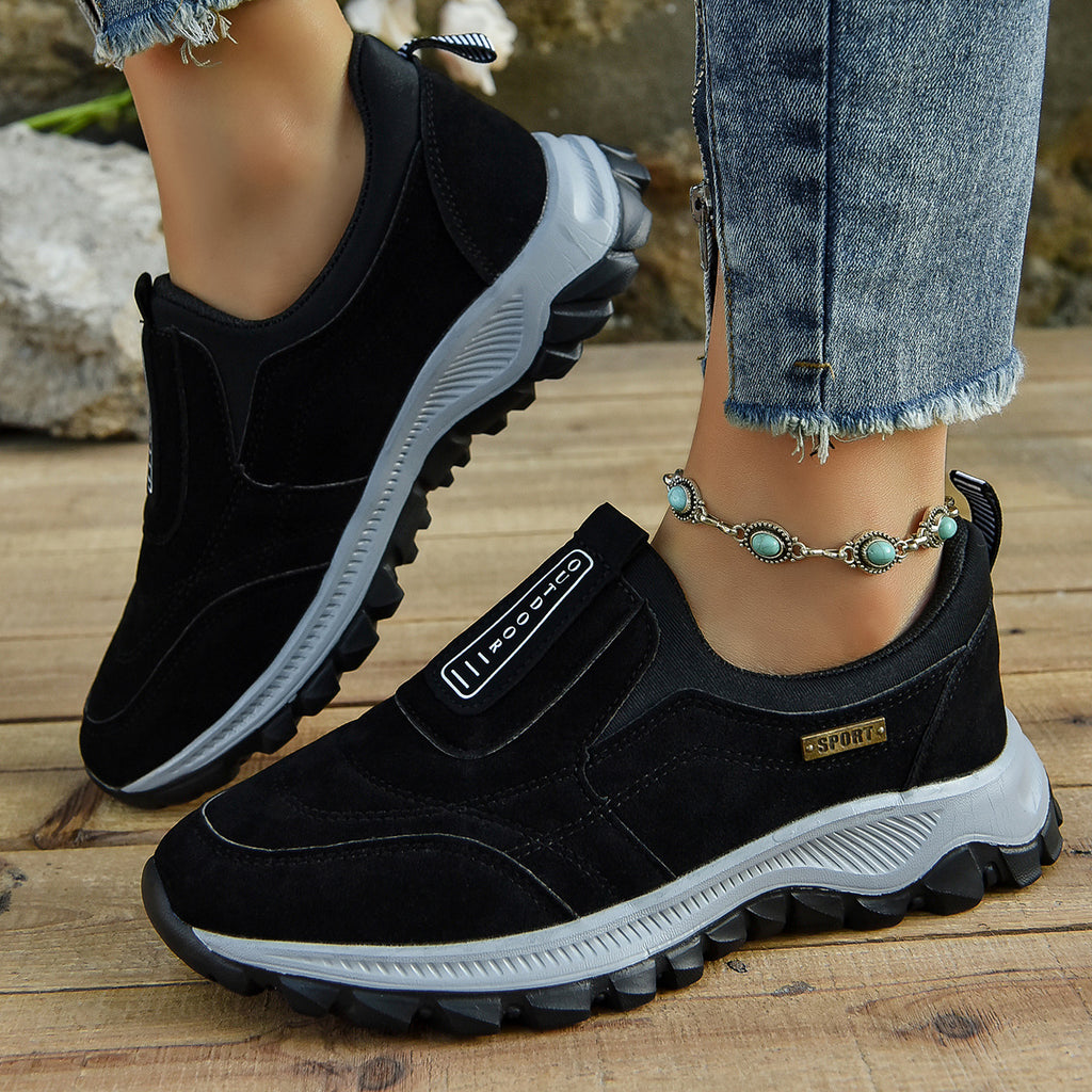 Women's Slip-On Athletic Shoes - Comfort Walking Running Sneakers