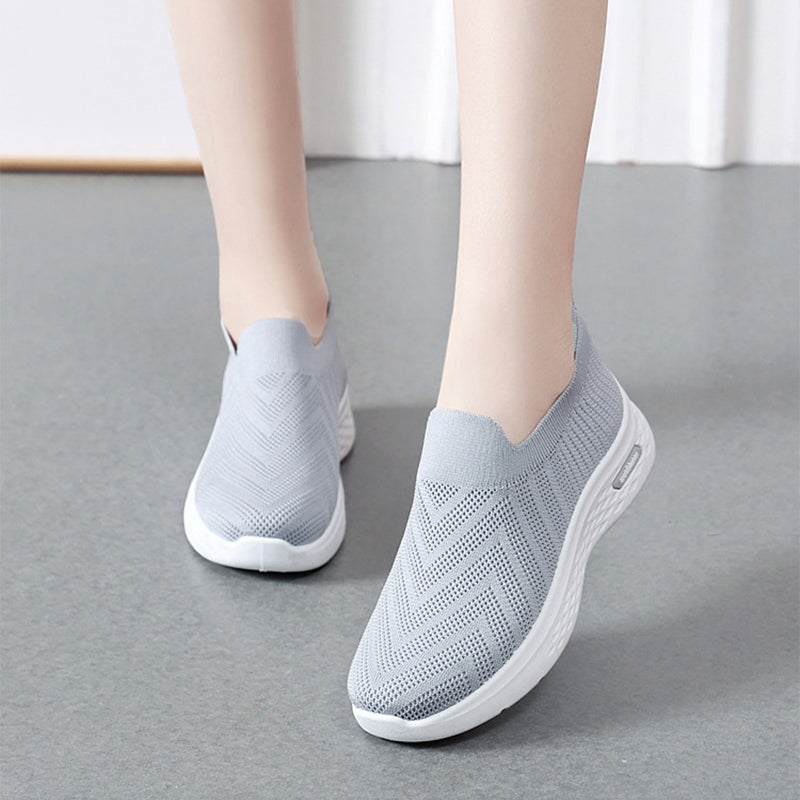 Women's Mesh Slip-On Sneakers - Comfortable Sock Shoes Casual
