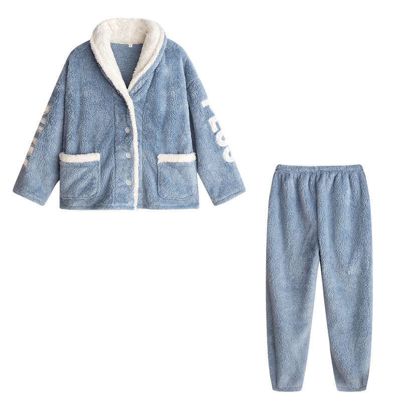 Women's Coral Velvet Pajama Set - Warm, Fluffy & Ultra Comfortable