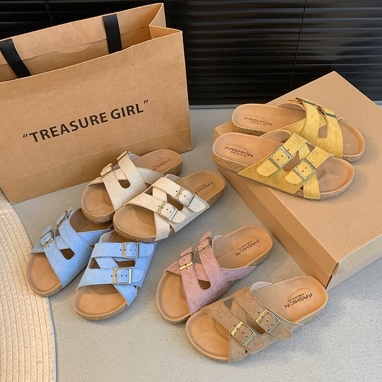 Women's Platform Slippers in Soft Leather | Comfortable & Modern