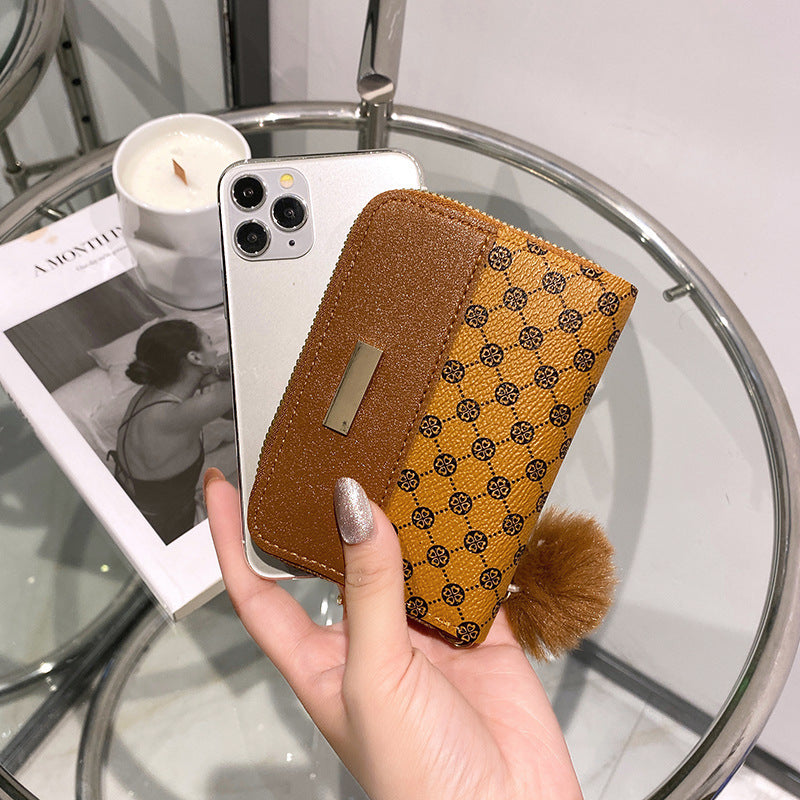 Women's Korean Wallet | Short Wallet with Color Contrast