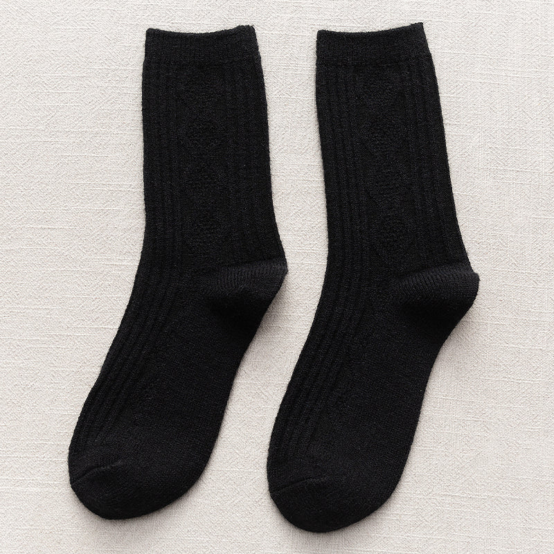 Damen Kaschmir Kniestrümpfe Warm – Dicke Kuschel Langsocken