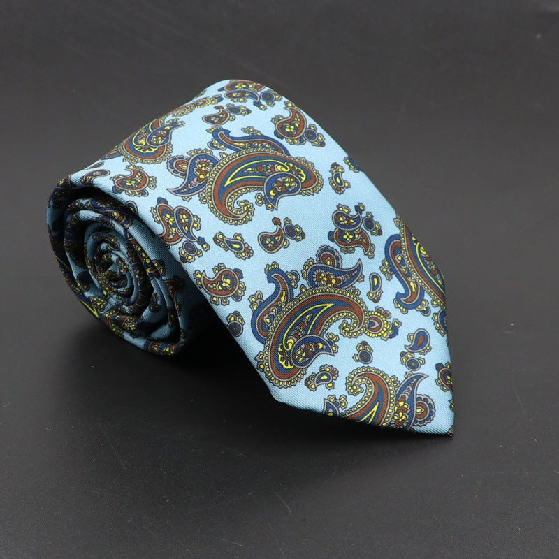 Men's Silk Tie Bohemian 7.5 cm Soft Elegant Modern