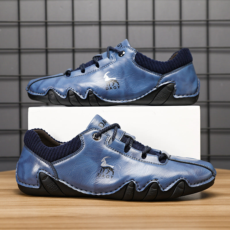 High-Quality Men's Sneakers Fashion Lace-up Flat Shoes
