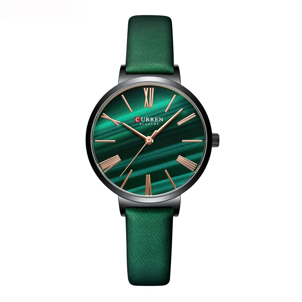 Ladies' watch with small dial – Elegant leather strap