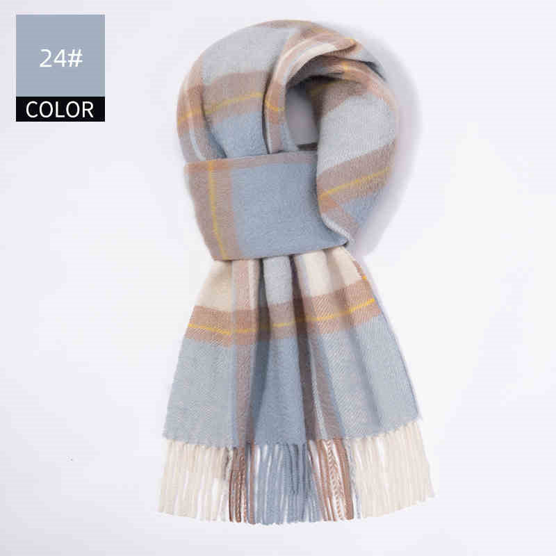 Men's Cashmere Scarf Winter Soft Warm Elegant Luxury