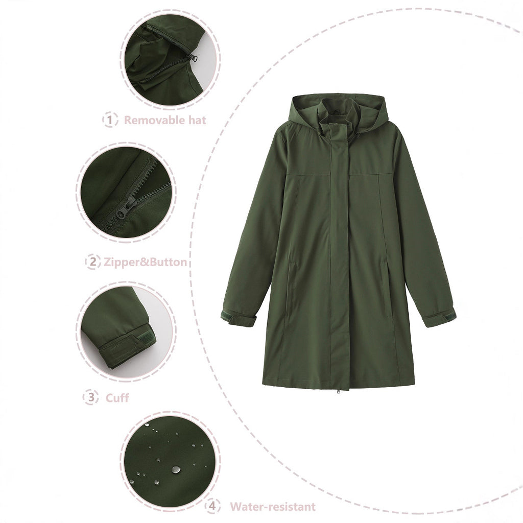 Damen Leichtmantel Elegant | Langarm Casual Übergangscoat