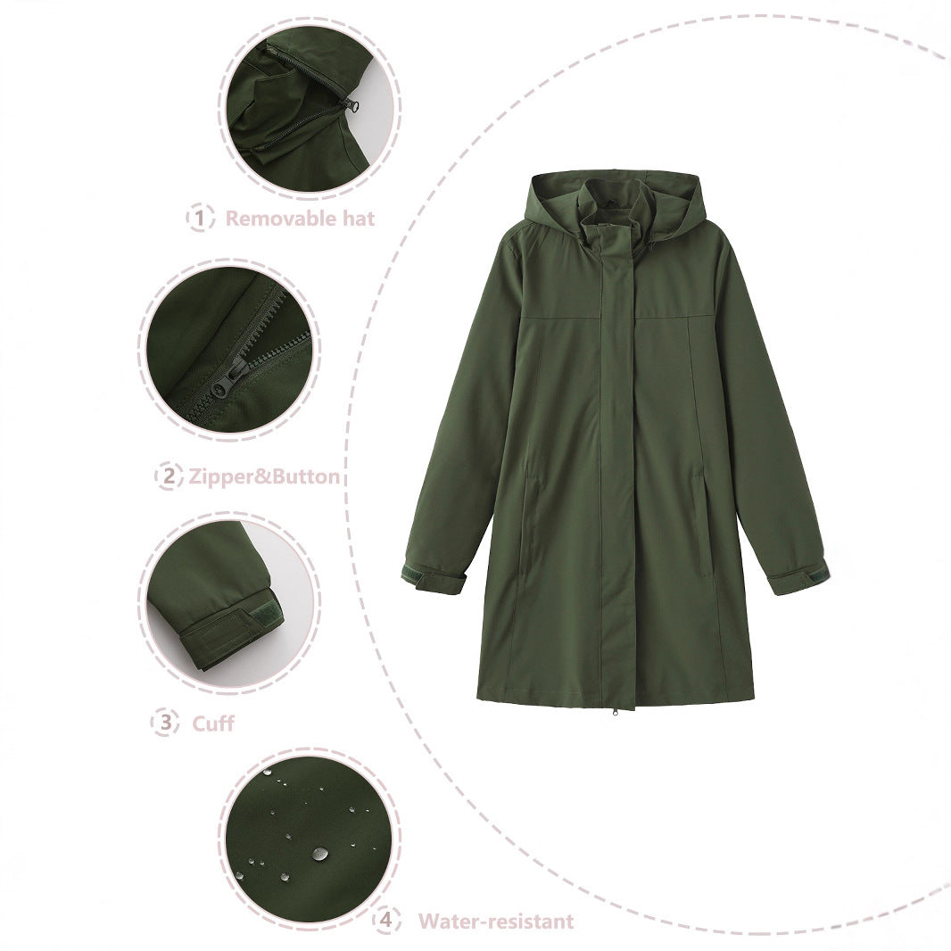 Damen Leichtmantel Elegant | Langarm Casual Übergangscoat