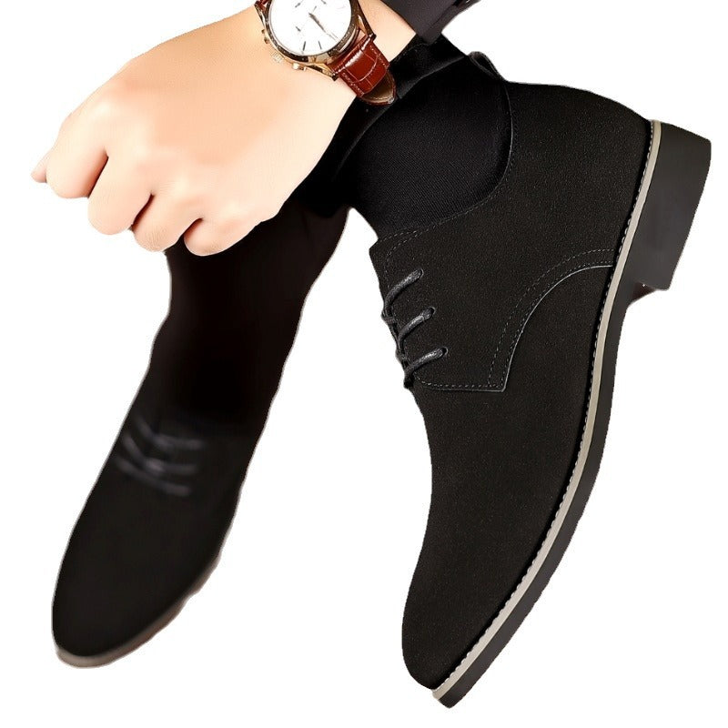 Men's Suede Shoes Plus Size | Elegant Casual Leather Shoes