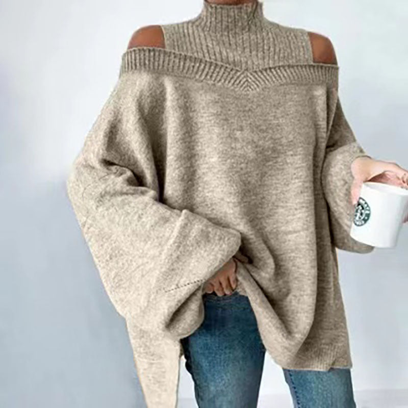 Damen Oversize Winterpullover | Modischer Lazy Style Look