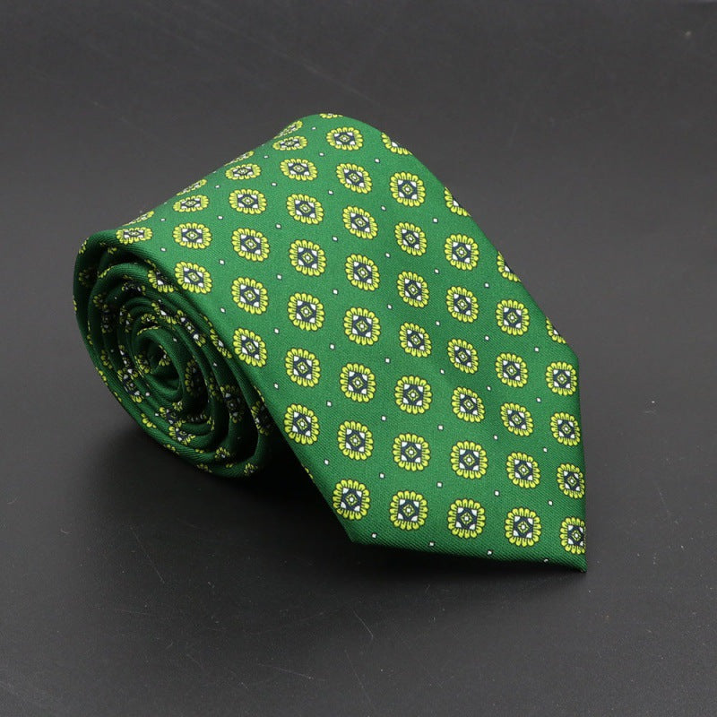 Men's Silk Tie Bohemian 7.5 cm Soft Elegant Modern