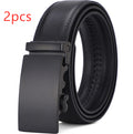 Men's Automatic Leather Belt Cowhide | Leather Belt without Holes