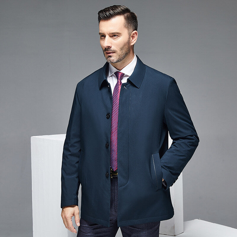 Men's Business Casual Jacket Mid Size – Elegant Casual Jacket