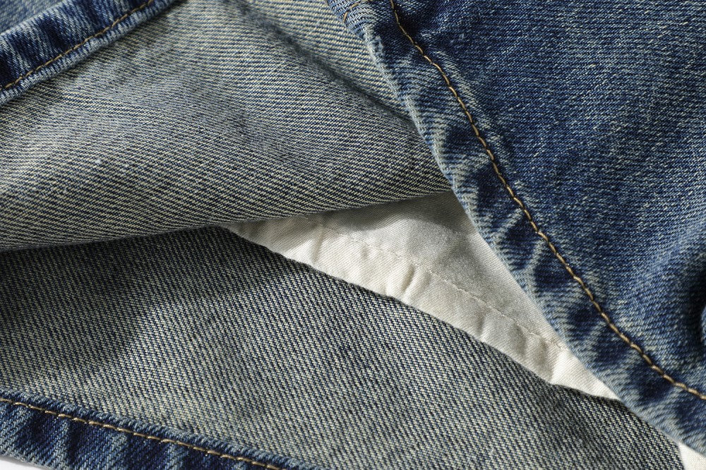 Sexy Damen Jeans Minirock | Figurbetonter Denim Wickelrock