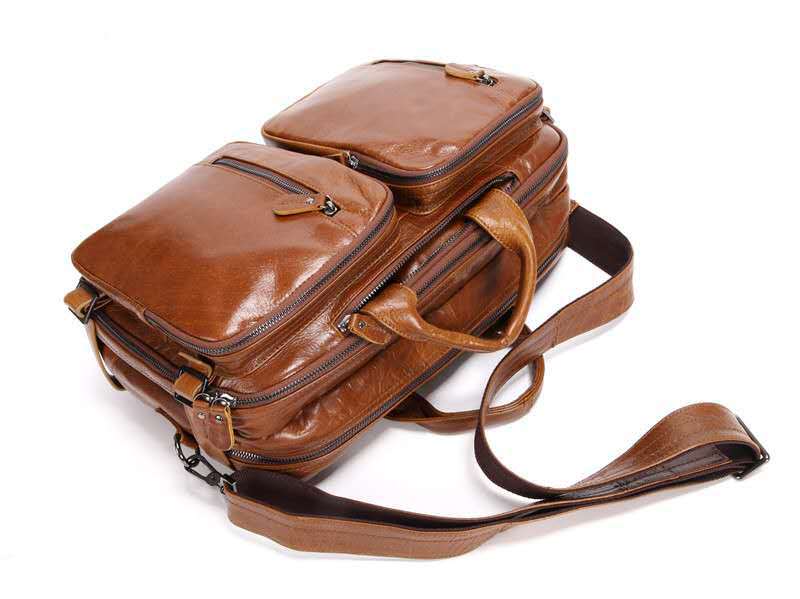 Men's Multifunctional Business Bag Made of Imported Genuine Leather – Premium Laptop Bag
