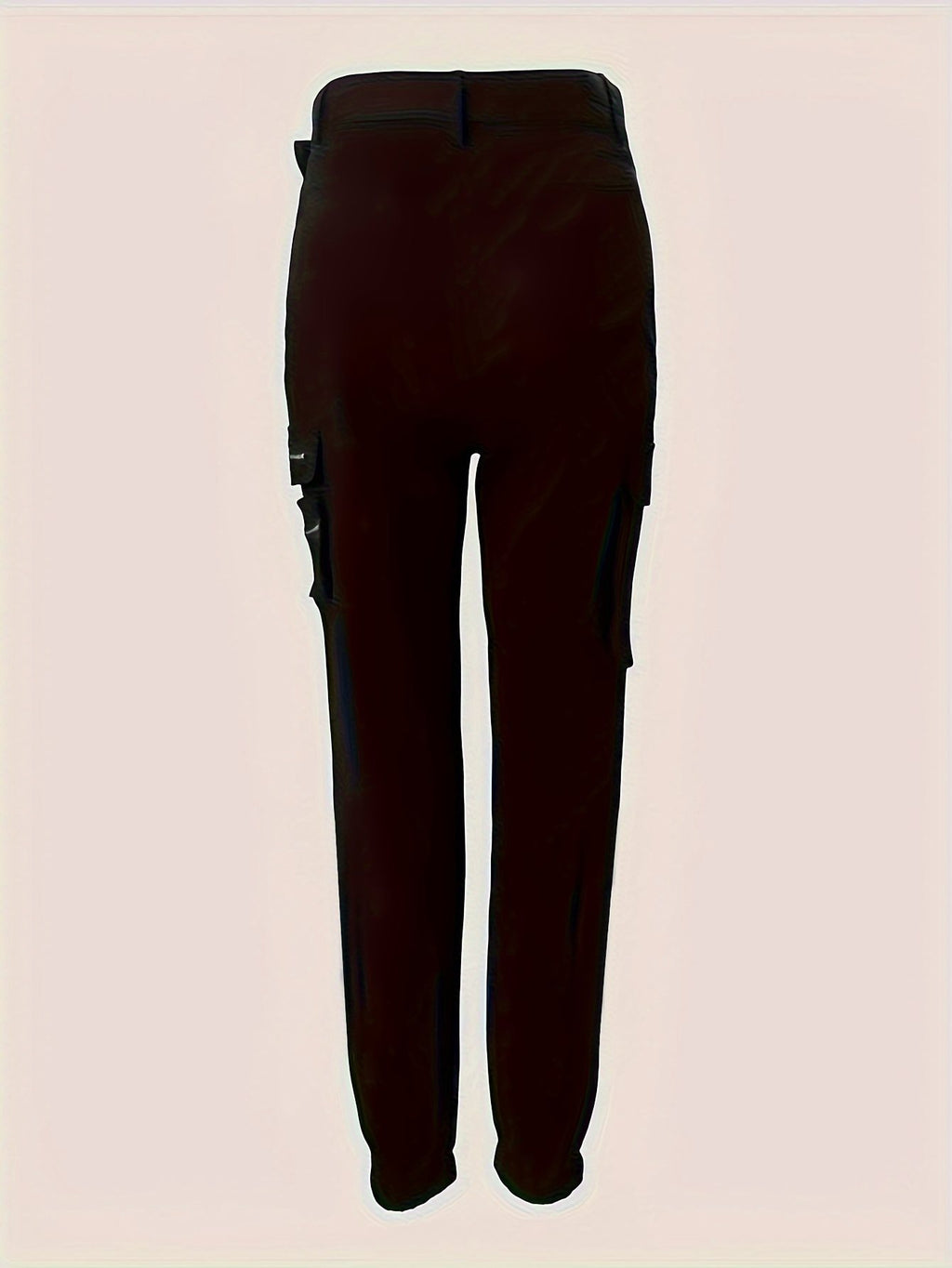 Women's High Waisted Cargo Pants with Zipper Pockets – Utility Style