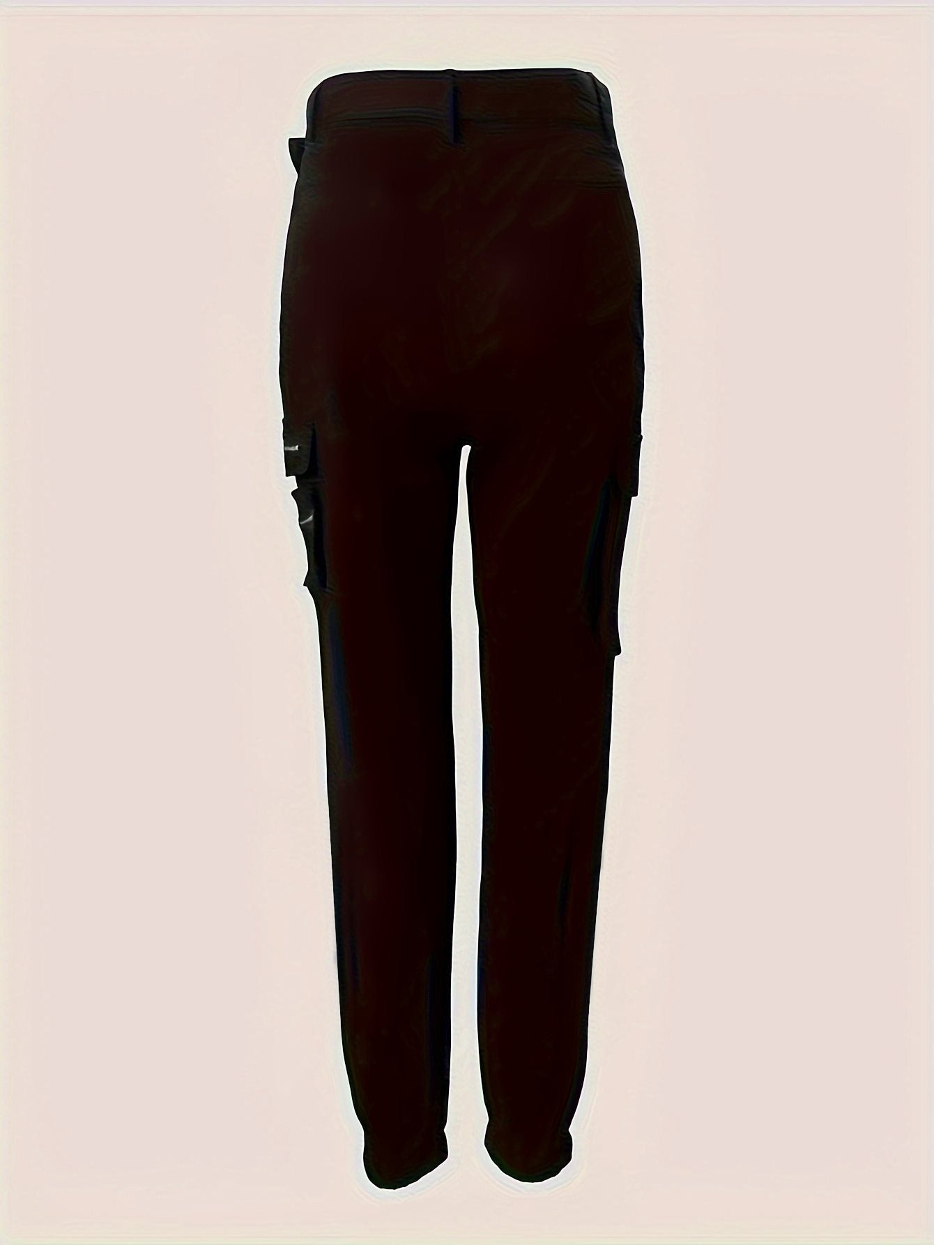 Women's High Waisted Cargo Pants with Zipper Pockets – Utility Style