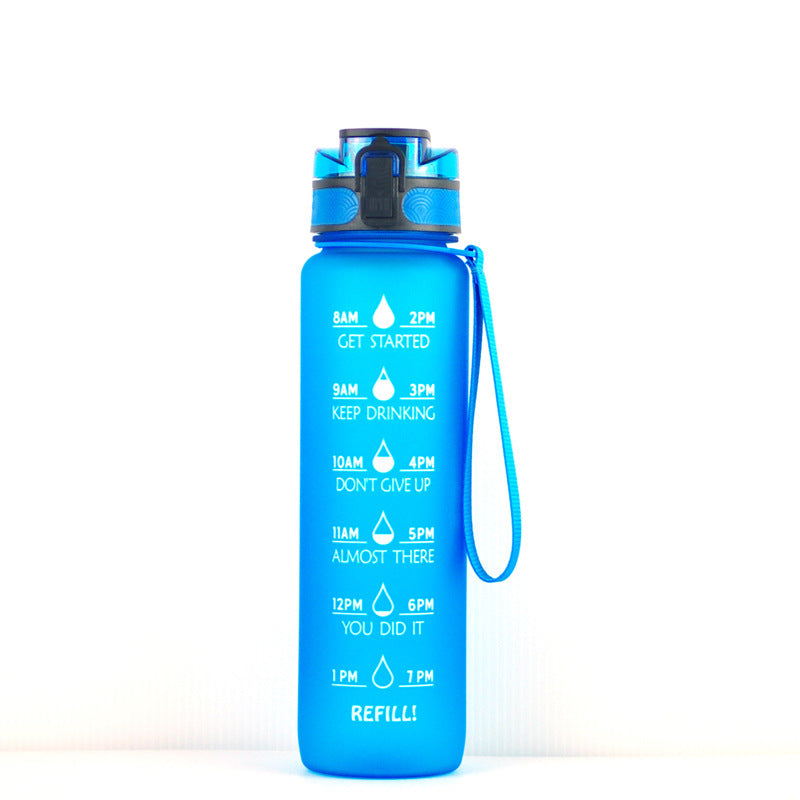 1000ml Transparente Trinkflasche Kawaii – BPA Frei Sportflasche