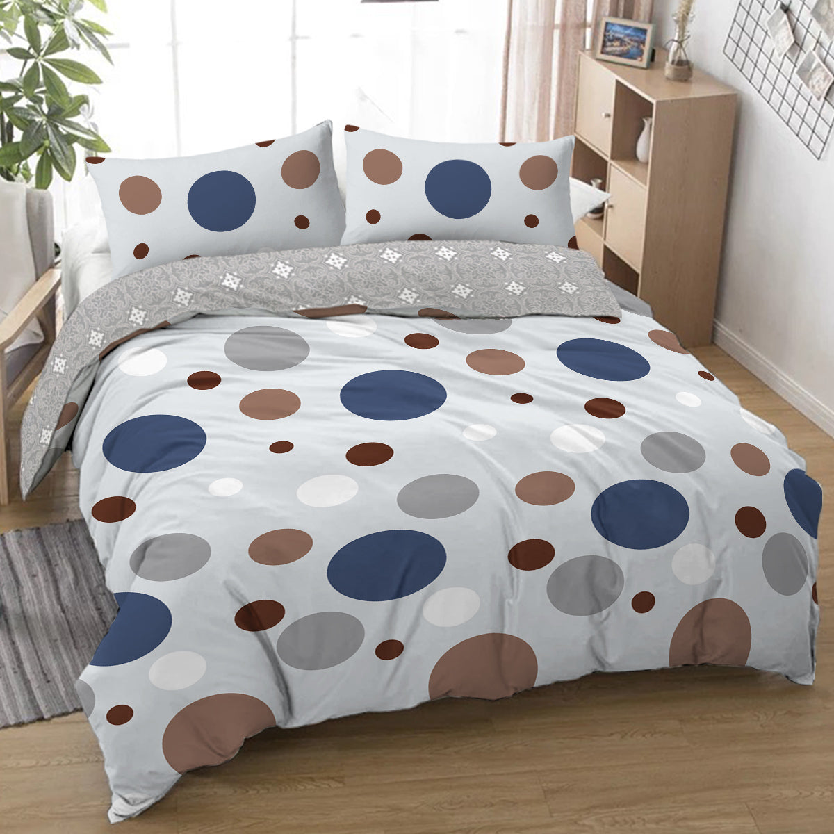 Bettwäsche 3-teilig Polka Dots | modern weich & stilvoll
