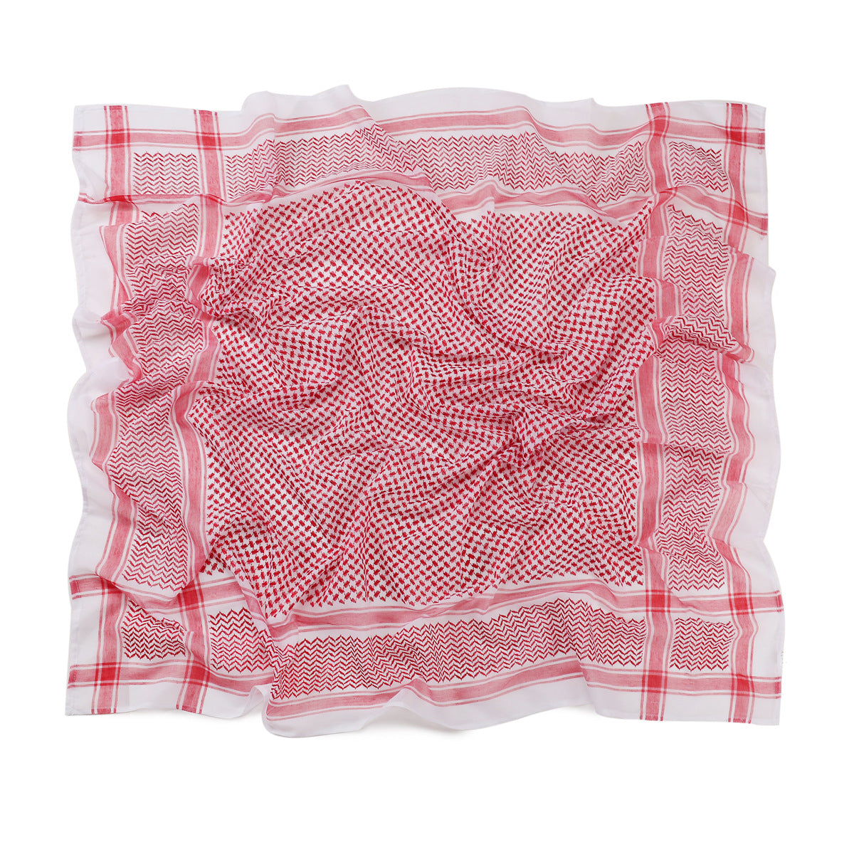 Men's Scarf Jacquard Wave Pattern Large Square Elegant
