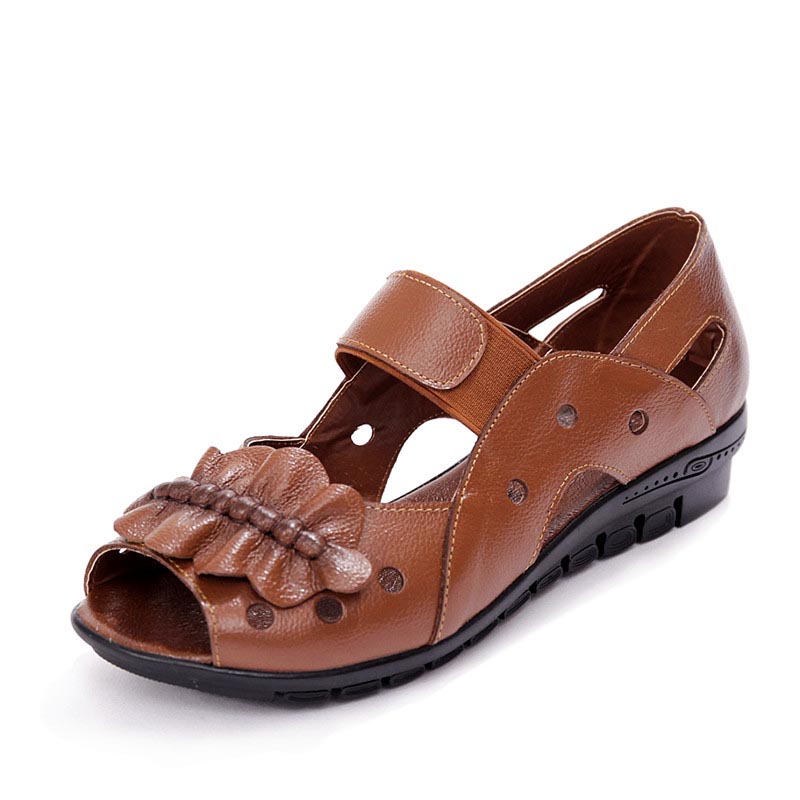 Damen Komfort Sandalen Fish Mouth | Bequeme Sommer Flats