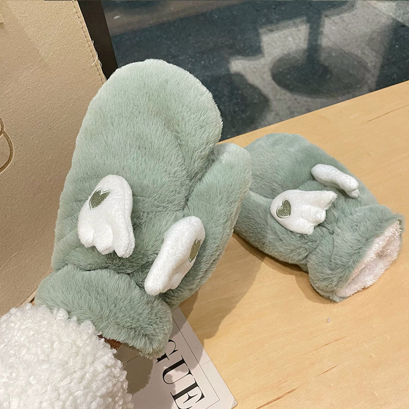 Damen Flügel Handschuhe Korean Style – Süß Warm Herbst Winter