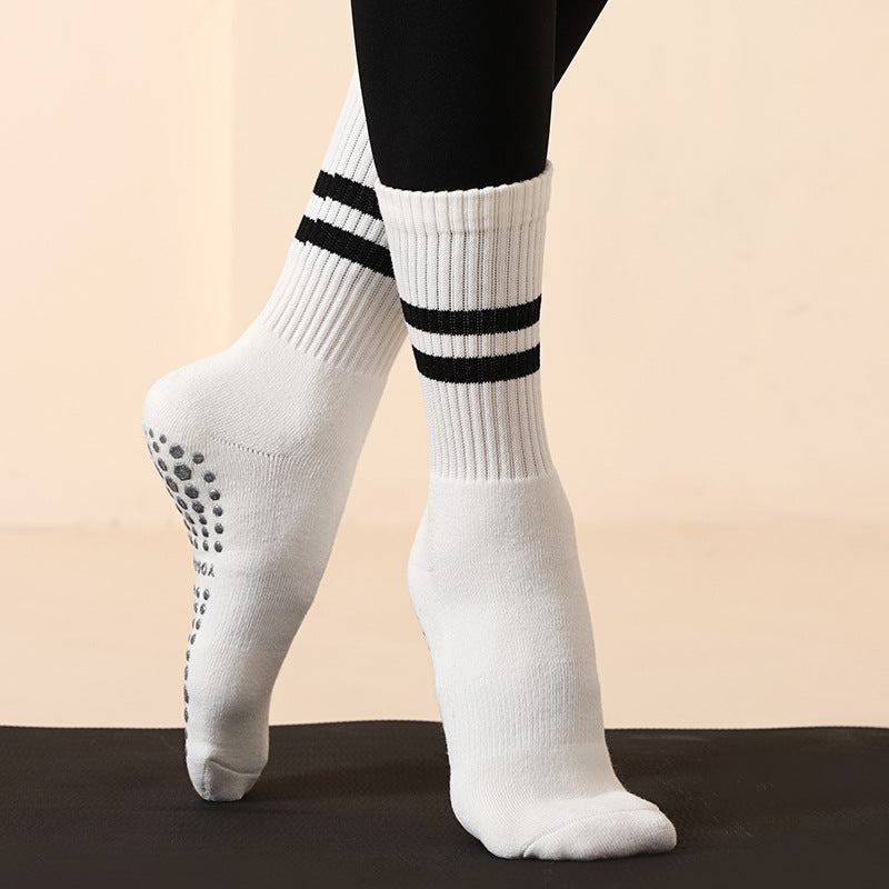 Damen Yoga Langsocken Rutschfest – Komfort Pilates Fitness Socken