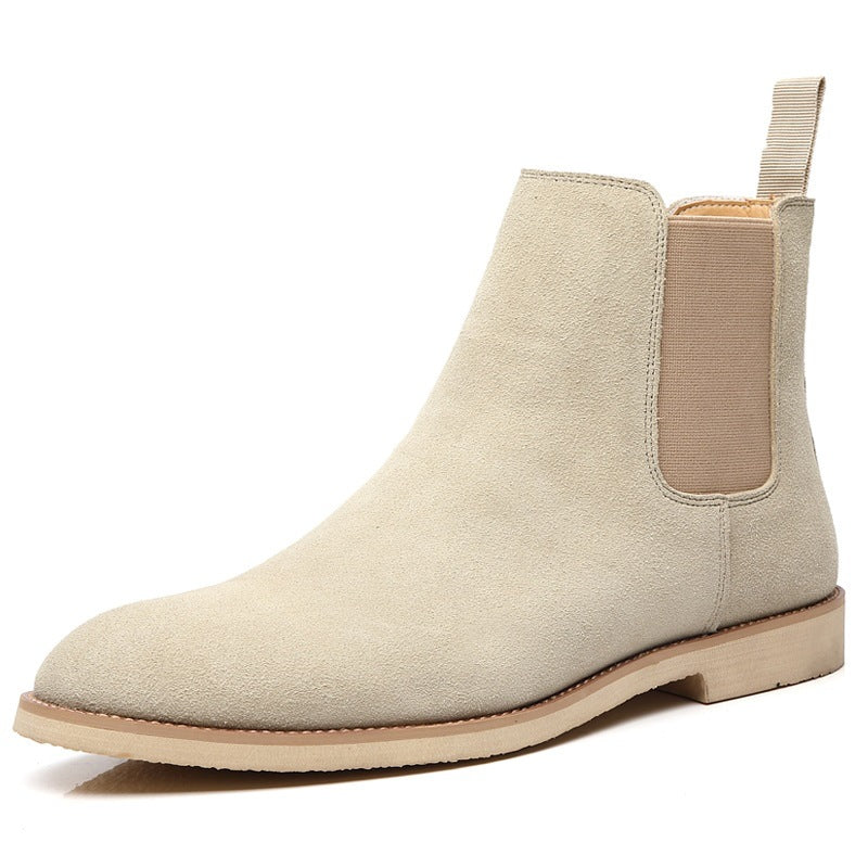 Men's Chelsea Boots Suede Winter – British High Top Ankle Boots
