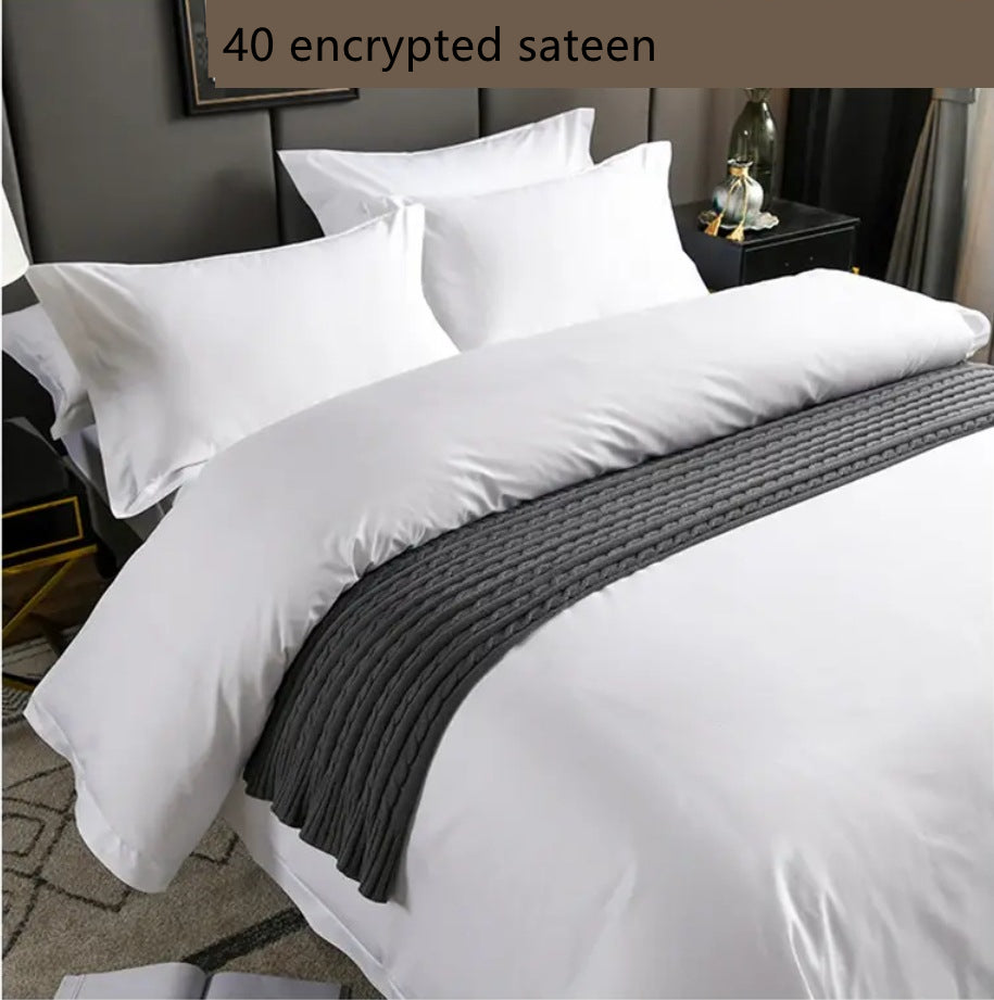Hotel Bedding Cotton 4-Piece | soft breathable elegant