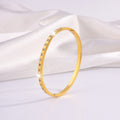 European and American stainless steel bracelet with colorfast square diamonds